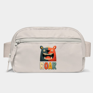 Cute Monster ROAR Tee for Kids and Inner Beasts Bag