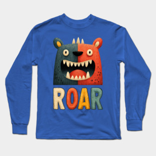 Cute Monster ROAR Tee for Kids and Inner Beasts Long Sleeve T-Shirt