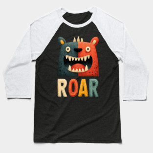 Cute Monster ROAR Tee for Kids and Inner Beasts Baseball T-Shirt