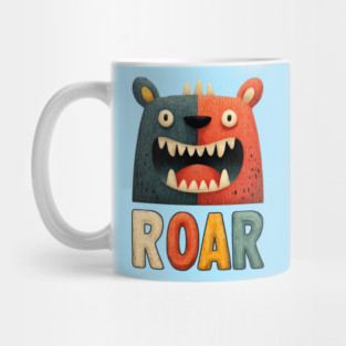 Cute Monster ROAR Tee for Kids and Inner Beasts Mug