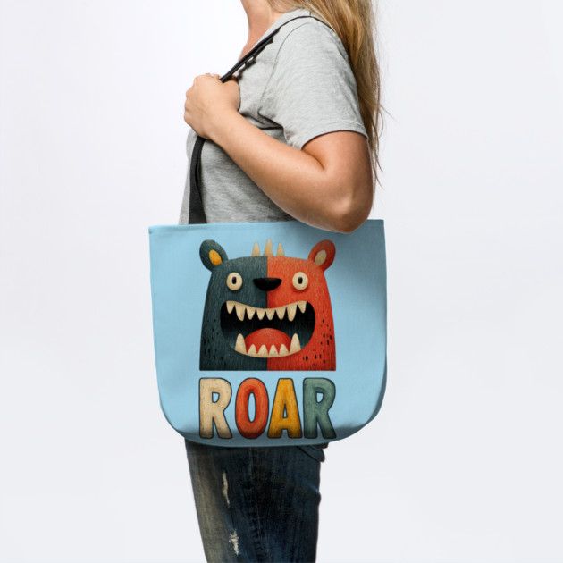 Cute Monster ROAR Tee for Kids and Inner Beasts by TuncGK