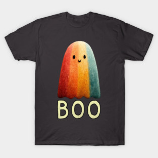 BOO! Cute Retro Ghost Tee for Halloween or Everyday Haunts T-Shirt