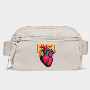Feel Pop Art Anatomical Heart Tee for Emotional Creatives Bag