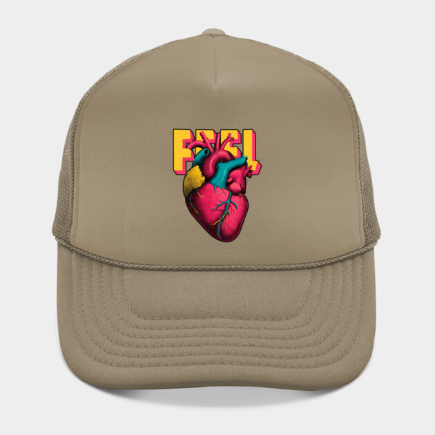 Feel Pop Art Anatomical Heart Tee for Emotional Creatives by TuncGK