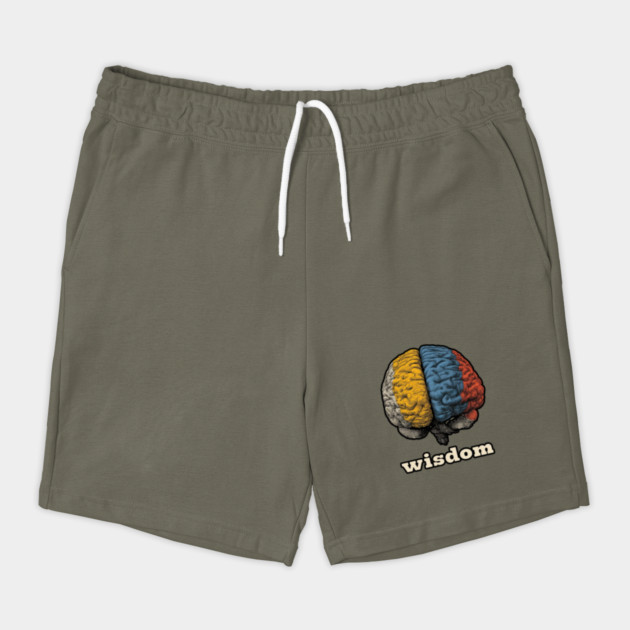 Wisdom Retro Brain Tee for Nerds, Psych Buffs & Thinkers by TuncGK