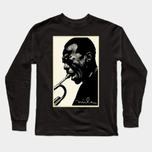 Abstract Miles Poster Long Sleeve T-Shirt