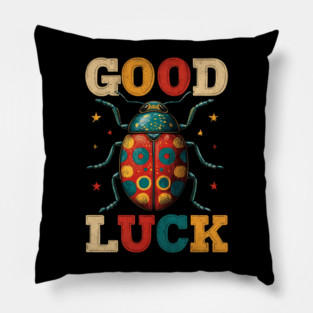Ladybug Good Luck Tee for Nature Lovers & Whimsical Souls Pillow