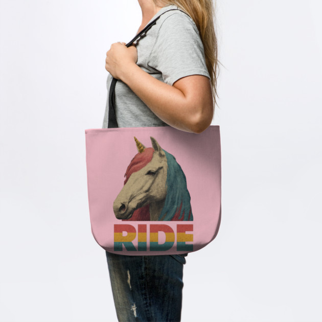 Ride Retro Unicorn Tee for Daydreamers & Free Spirits by TuncGK