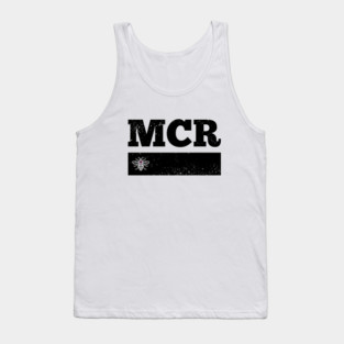 Black Love MCR Manchester Worker Bee Retro Grunge Tank Top