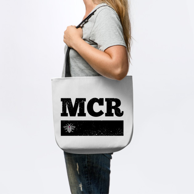 Black Love MCR Manchester Worker Bee Retro Grunge by Butter Creative