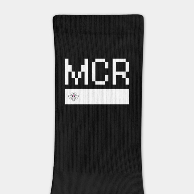 White Love MCR Manchester Worker Bee Digital Pixel by Butter Creative