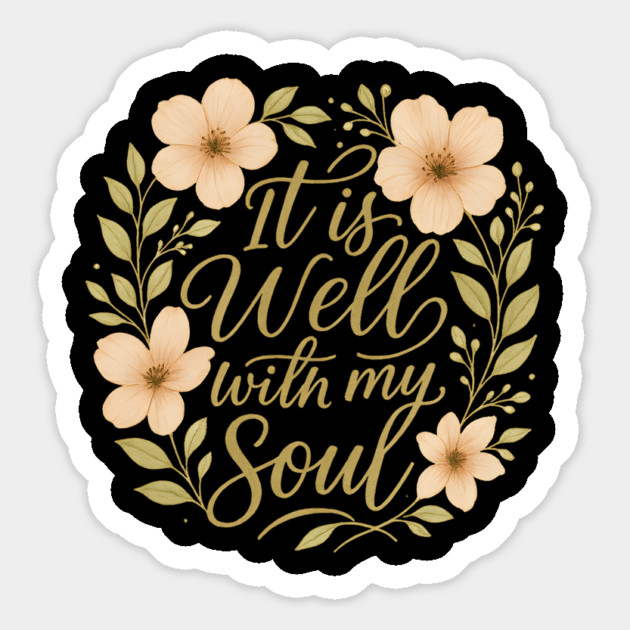 It Is Well With My Soul Christian Gift Magnet by Jonas 's Store