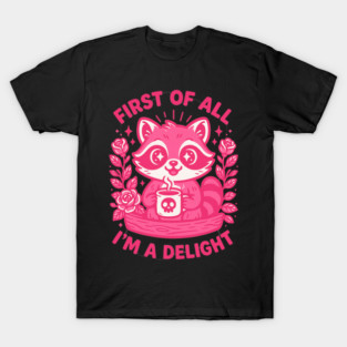 Scream First Of All I'm A Delight Cartoon Style T-Shirt