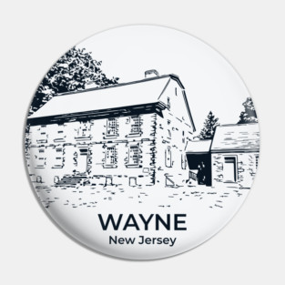 Wayne - New Jersey Pin