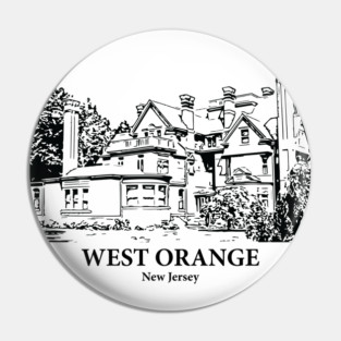 West Orange - New Jersey Pin