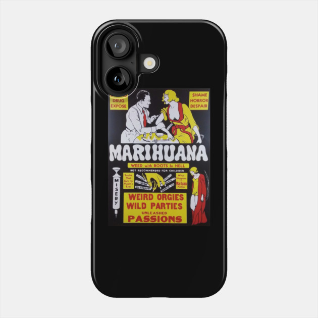 Marihuana Phone Case by Low Life Shirts