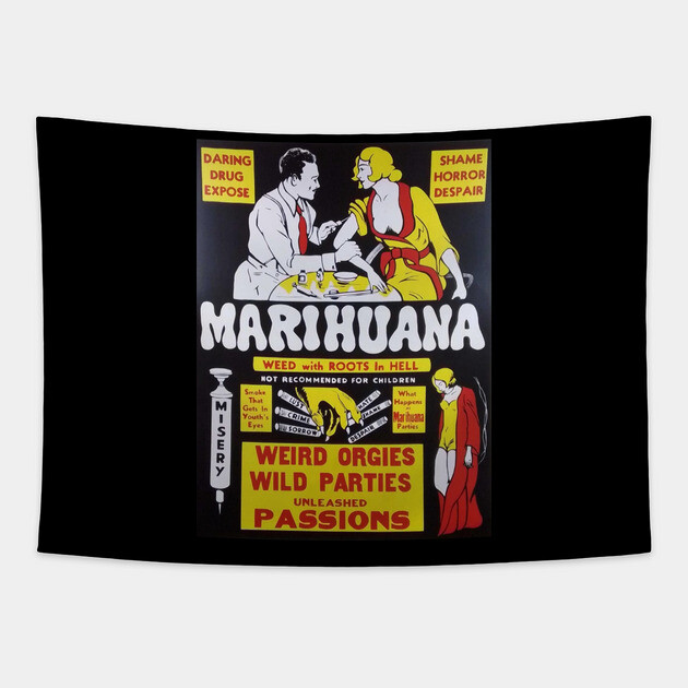 Marihuana Tapestry by Low Life Shirts