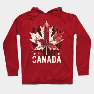 Canada Retro Maple Leaf Hoodie