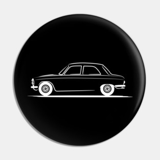 Peugeot 204 White Pin