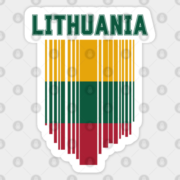 Lithuania flag, lithuanian flag Sticker by eka123