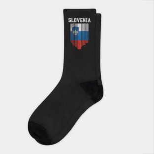 Slovenia flag, slovenian flag Socks
