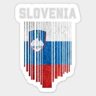 Slovenia flag, slovenian flag Sticker