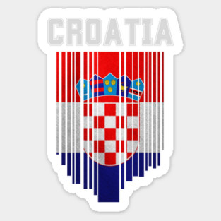 Croatia flag, croatian flag Sticker