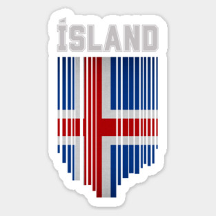 Iceland flag, icelandic flag Sticker