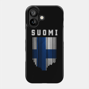 Finland flag, finnish flag Phone Case