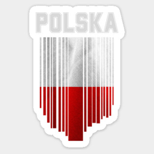 Poland flag, polish flag Sticker
