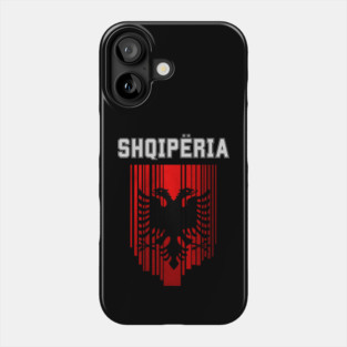 Albania flag, albanian flag Phone Case
