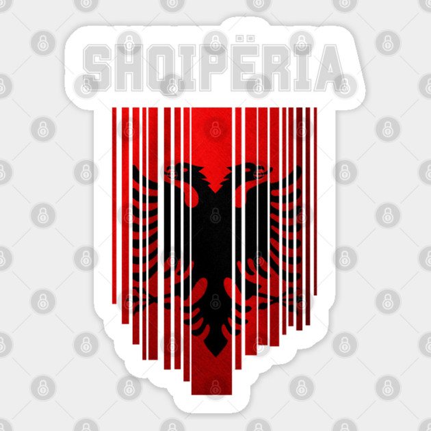 Albania flag, albanian flag Sticker by eka123