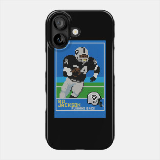 Bo Jackson Retro Pixel Football Card Tribute Phone Case