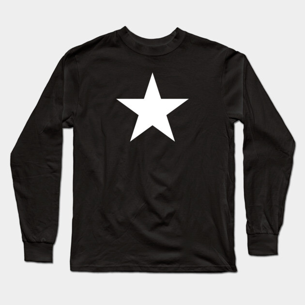 White Star Long Sleeve T-Shirt by Timeless Chaos