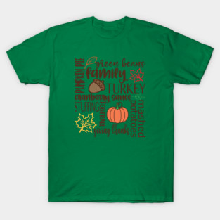Thanksgiving Dinner Word Salad T-Shirt