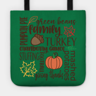 Thanksgiving Dinner Word Salad Tote