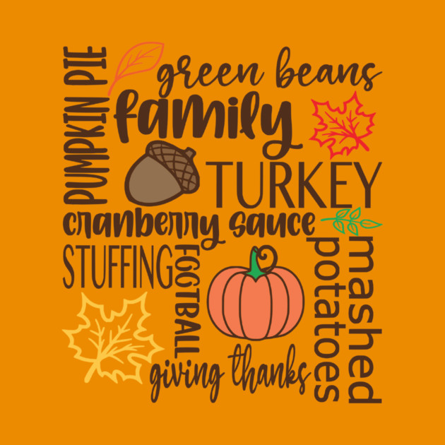 Thanksgiving Dinner Word Salad by casualteesinc