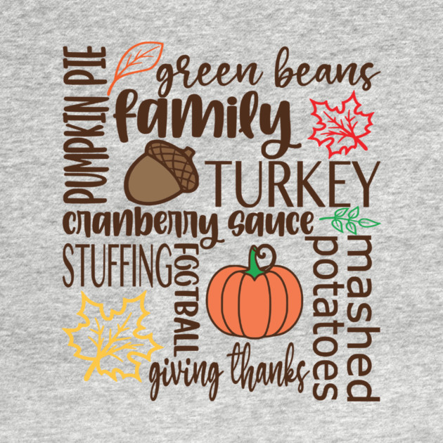 Thanksgiving Dinner Word Salad by casualteesinc