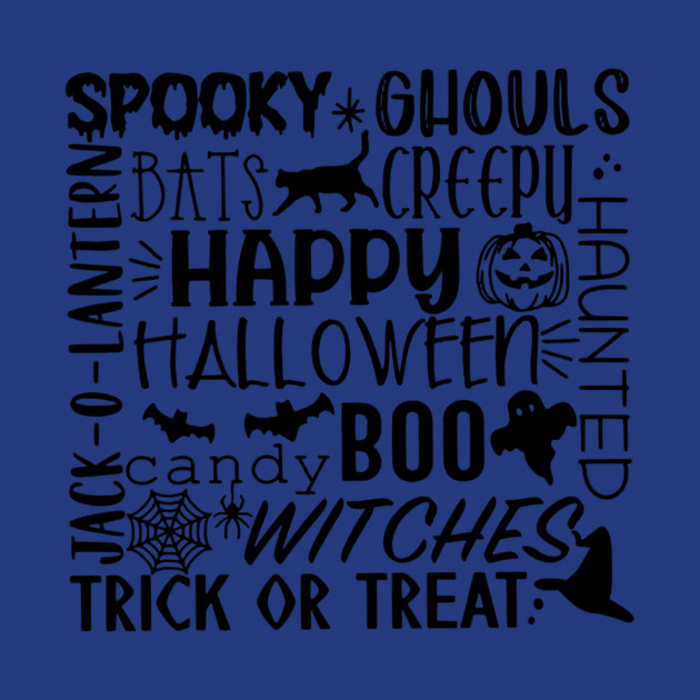 Sppoky Halloween Words by casualteesinc