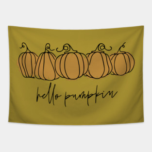 Hello Pumpkin Tapestry