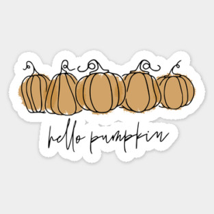 Hello Pumpkin Sticker