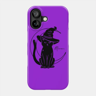 Meow on the Moon Phone Case