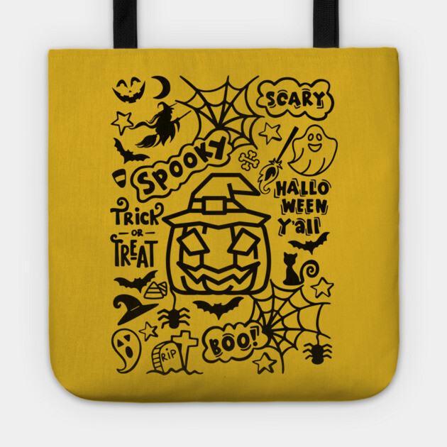 Spooky Halloween Y'all Tote by casualteesinc