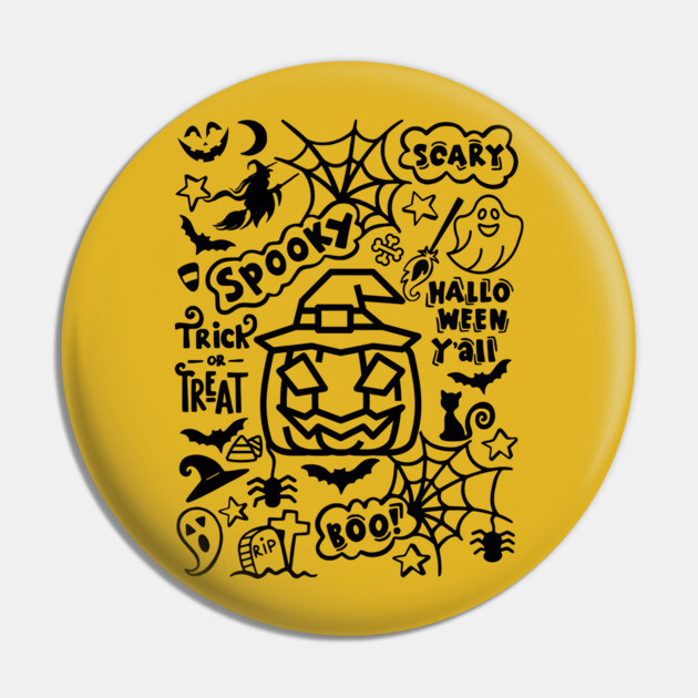 Spooky Halloween Y'all Pin by casualteesinc