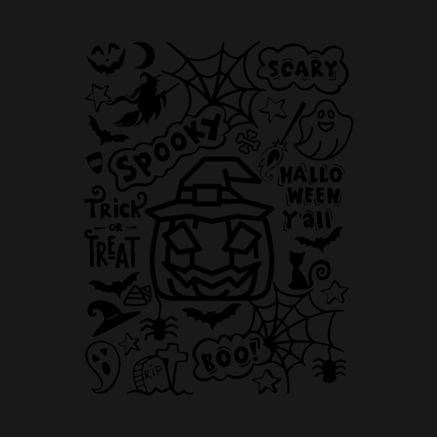 Spooky Halloween Y'all by casualteesinc