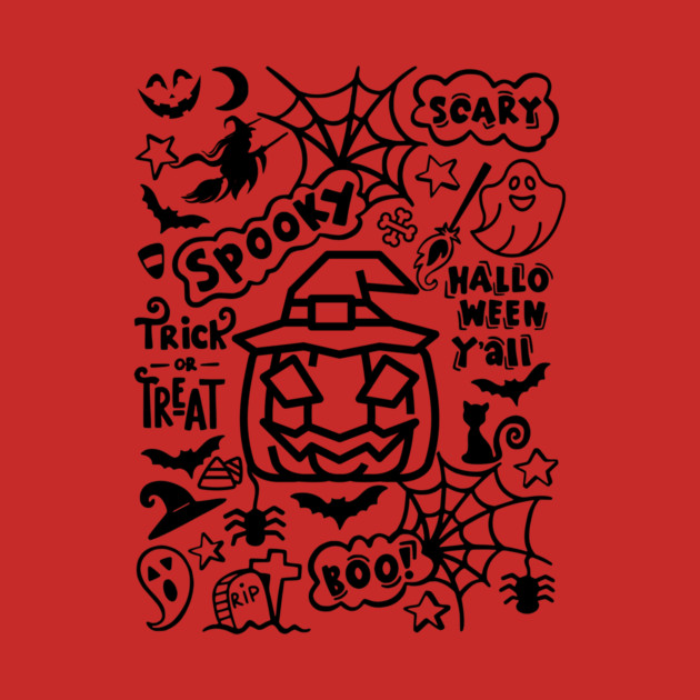 Spooky Halloween Y'all by casualteesinc