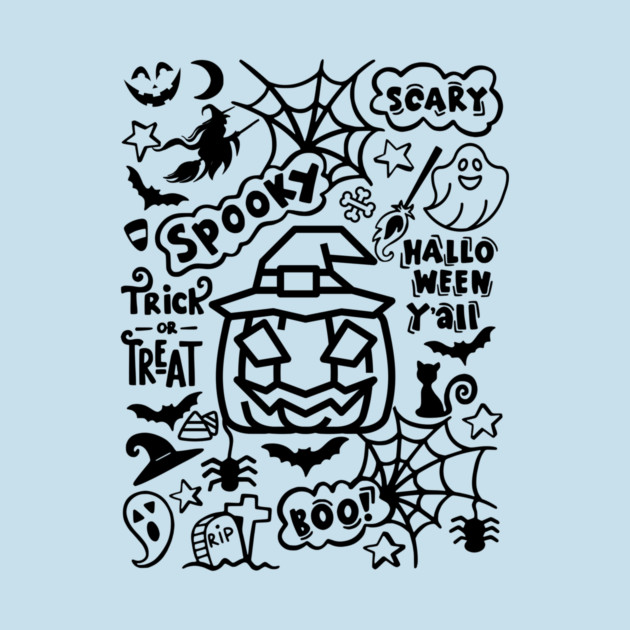 Spooky Halloween Y'all by casualteesinc