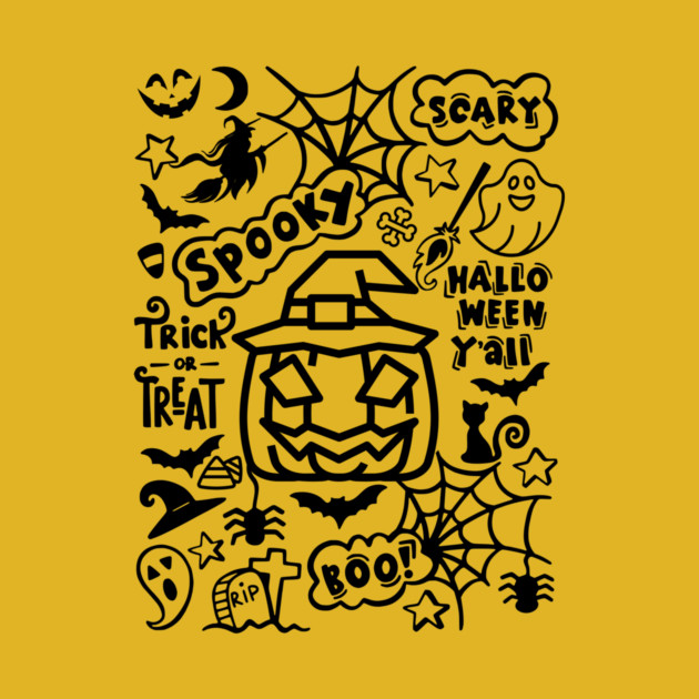 Spooky Halloween Y'all by casualteesinc