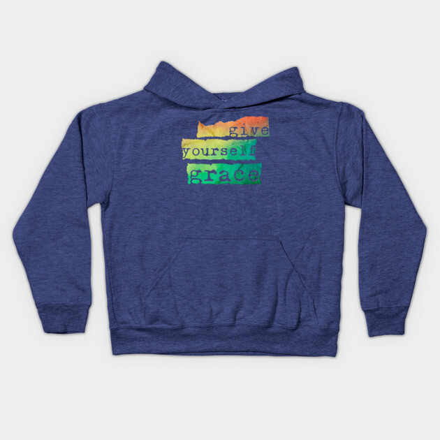 Give Yourself Grace Kids Hoodie by casualteesinc