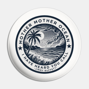 Vintage Mother Ocean Jimmy Buffett Lyrics Pin